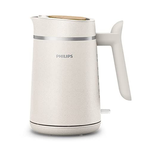 Philips Collection | Electrocoque Électrique Inoxydable 1,7L | Ébullition Rapide | Anti-Calcaire | Rotation 360° Sans Fi