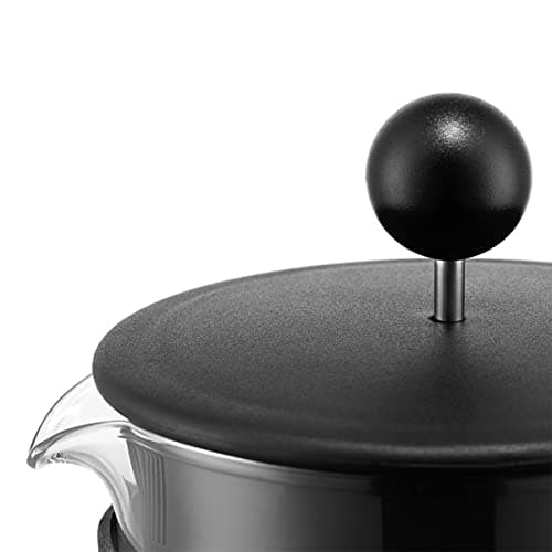 Bodum Kenya Cafetière à Piston - Cafetière Manuelle en Verre Borosilicate et Inox - Pour Enthusiastes du Café - Idéale p