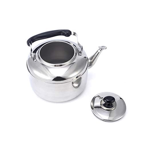 Sharplace Bouilloire 4L en Acier Inoxydable Poignée Dessus, Bouilloire Multifonction pour Eau Chaude, Thé, Café, Lait, G