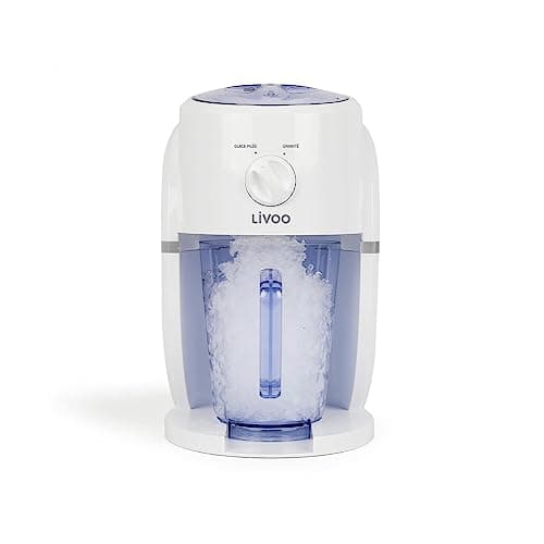 Livoo - Appareil 2 en 1 granités et glace pilée DOM430 pour maison - Blanc