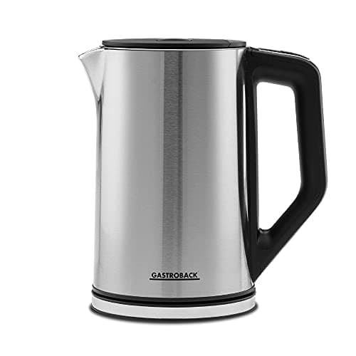 Gastroback Cool Touch Bouilloire 42436 Acier Inoxydable 1,5 L Noir Matériau Ridiculement Confortable pour le Toucher