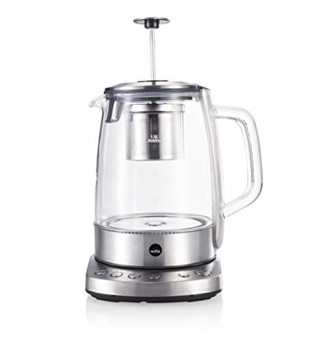Théière électrique Wilfa CHA 1,25 litre temperature adjustable filtre inclusargenté