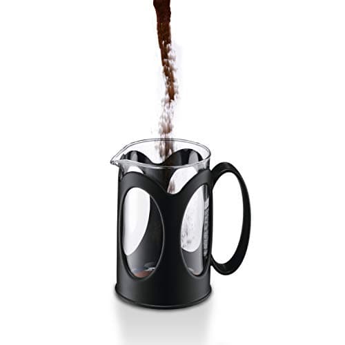 Cafetière à Piston Bodum Kenya - Manuelle - Verre Borosilicate et Inox - Passe au Lave-Vaisselle - Portugal