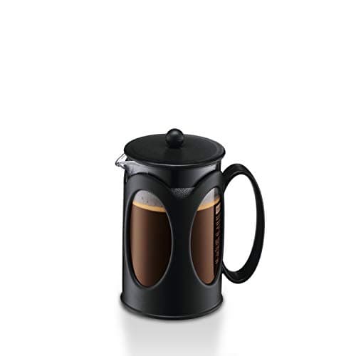 Cafetière à Piston Bodum Kenya - Manuelle - Verre Borosilicate et Inox - Passe au Lave-Vaisselle - Portugal