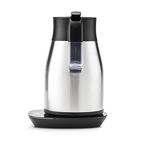 Gastroback 42426 Thermos Bouilloire Design Avancée en Acier Inoxydable 1.7L Noir pour Cuisine Élégante