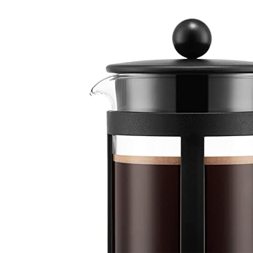 Bodum Kenya Cafetière à Piston - Cafetière Manuelle en Verre Borosilicate et Inox - Pour Enthusiastes du Café - Idéale p