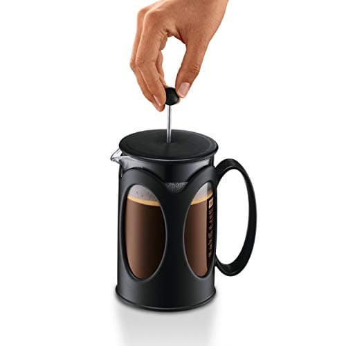 Cafetière à Piston Bodum Kenya - Manuelle - Verre Borosilicate et Inox - Passe au Lave-Vaisselle - Portugal