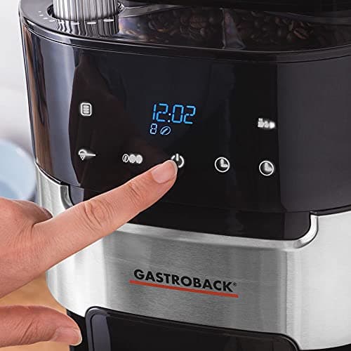 Gastroback Grind & Brew Pro Thermo Machine à café filtre 1 L pour amateurs de café haut de gamme à la recherche de struc