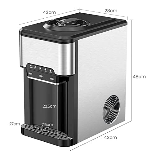 GOPLUS Machine à Glaçons 3 en 1, Fabrique à la Maison, Cuisiniers Professionals