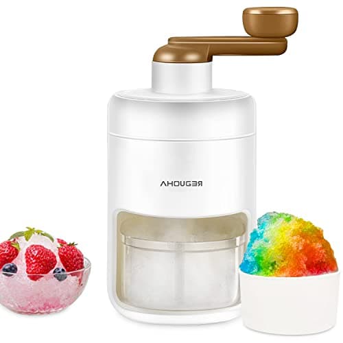 AHOUGER Machine Glace Pilée Portable pour Smoothie Sans BPA, Idéale pour les Familles en Déplacement
