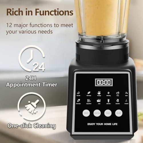 Machine à Lait Végétaux Rendez Vous Intelligent 24h + Machine à Lait de Noix 1.65L + Nettoyage Automatique