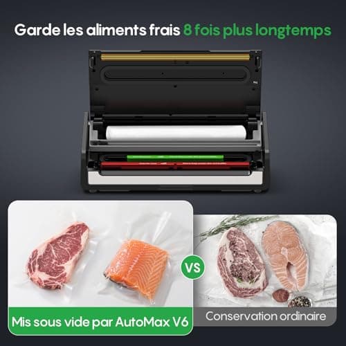 Machine à sous-vide FRESKO Automax V6, doubles parois thermoscellées, coupe-sac intégré