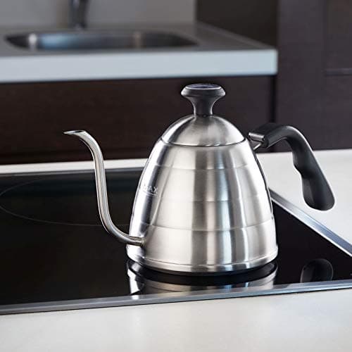 Westmark Brasilia Plus Carafe à Eau avec Thermomètre et Bras de Cygne, Compatible Induction, Acier Inoxydable 18/8, 2458