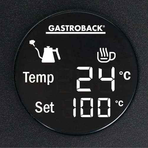 GASTROBACK #42329 Bouilloiredesign pour OverAdvanced, avec filtre en porcelaine (1.1L), populaire chez les professionnel