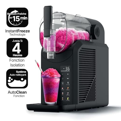 Machine à Granita 7-en-1 | 7 Programmes Prédéfinis | 2L | Granitas, Cocktails, Frappés, Milkshakes | SLFR1BK