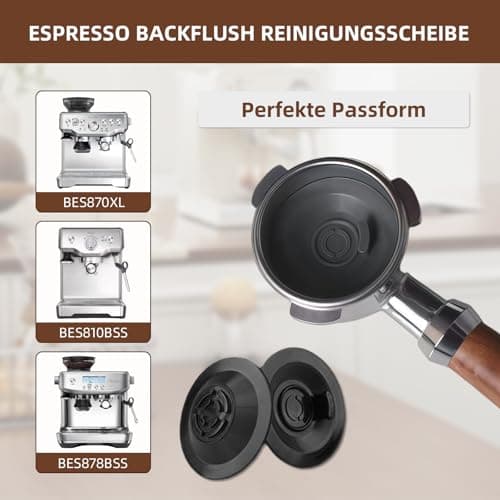 KLINNA Filtres Aveugles 54 mm pour Lavage à Contre-Courant - Compatible Breville Sage & Gastroback, Disques de Nettoyage