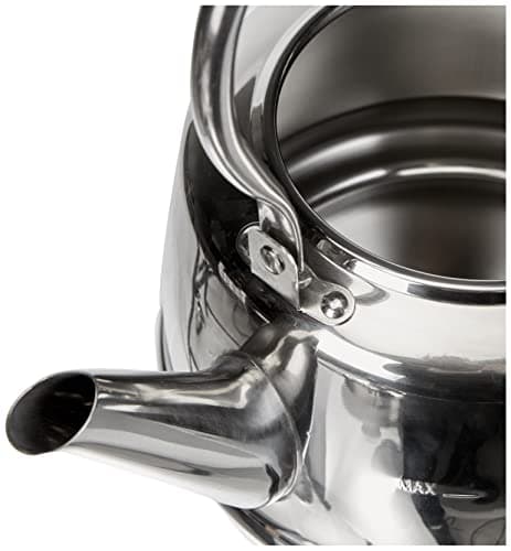 Beka 12028444 Bouilloire en Acier Inoxydable pour Cuisine Professionnelle - Réchauffement Rapide - 17 x 22 x 23 cm - Séc