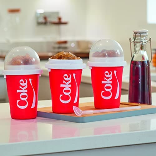 ChillFactor Coca Cola Machine à Neige fondante réutilisable pour famille en hiver avec saveur authenticique et facile à