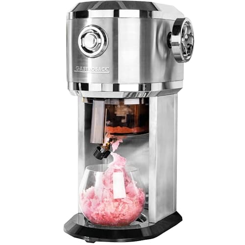 Machine à granité GASTROBACK pour la maison - Épaisseur de râpe et quantité de remplissage réglables - Pour cocktails gl