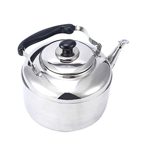 Sharplace Bouilloire 4L en Acier Inoxydable Poignée Dessus, Bouilloire Multifonction pour Eau Chaude, Thé, Café, Lait, G