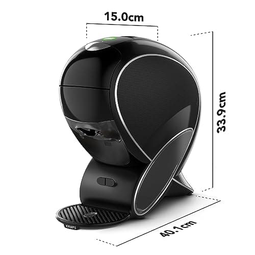 Machine à café Dolce Gusto NEO Krups + 3 boîtes de dosettes compostables (Espresso, Lungo, Cappuccino) - Cafetière multi