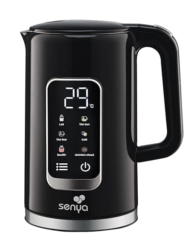 Bouilloire Electrique SENYA 1.7L | Écran Numérique Grand | Programmes de Température Automatiques | Socle Rotatif 360° e