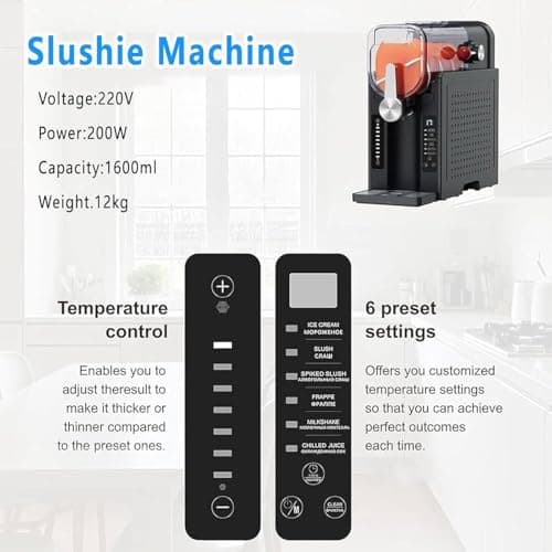 Machine à granités GAYAYAS, 6 programmes, 1,6 L, sans glaçons, autonettoyante