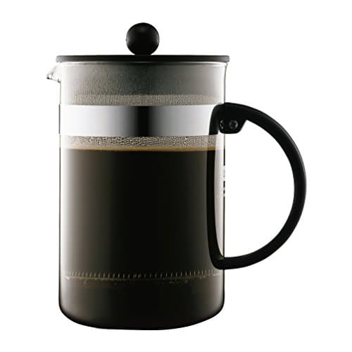 Bodum Bistro Nouveau Cafetière à Piston Noir 1,5 L pour Hommes et Femmes à la Casa ou au Bureau
