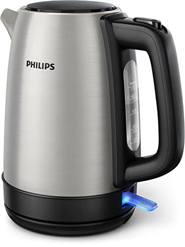 Philips Collection | Electrocoque Électrique Inoxydable 1,7L | Ébullition Rapide | Anti-Calcaire | Rotation 360° Sans Fi