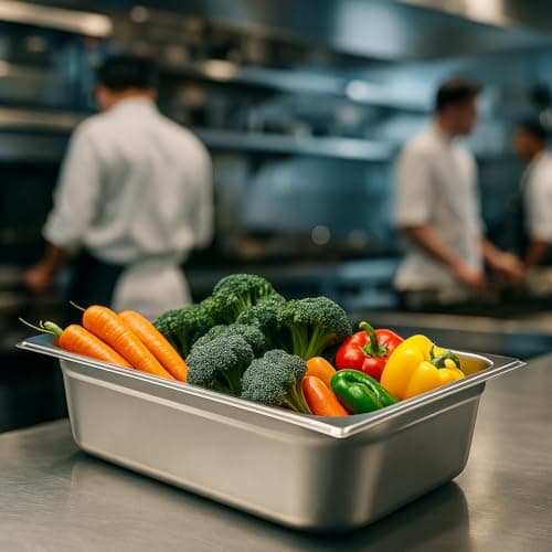 Arreo Chef - Bacs Gastronorme GN 1/1 Inox 201 pour Cuisine Professionnelle - Bacs Gastro x4 - Restauration, Traiteur, Hô