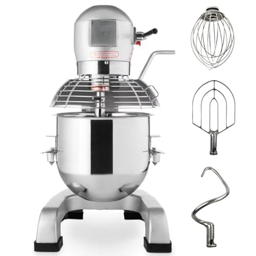 Batteur mélangeur professionnel 40L planétaire - 1500W - 3 vitesses - idéal pour pâtisserie et préparations culinaires