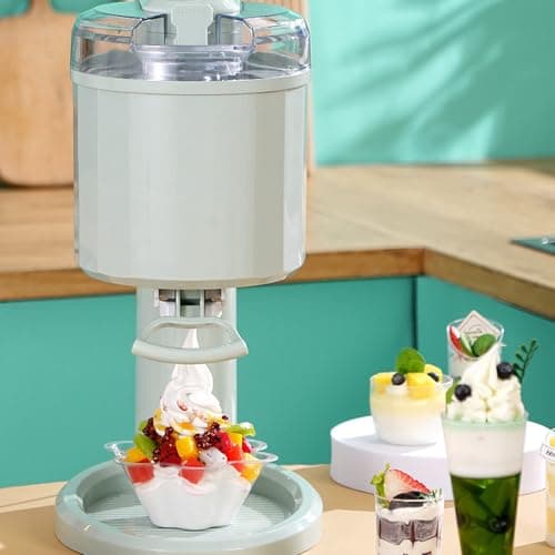 Sorbetière Italienne 1L, Pratique Pour La Maison, Les Bars Et Les Cafés, Préparation Rapide En 10 Minutes, 1 Litre A
