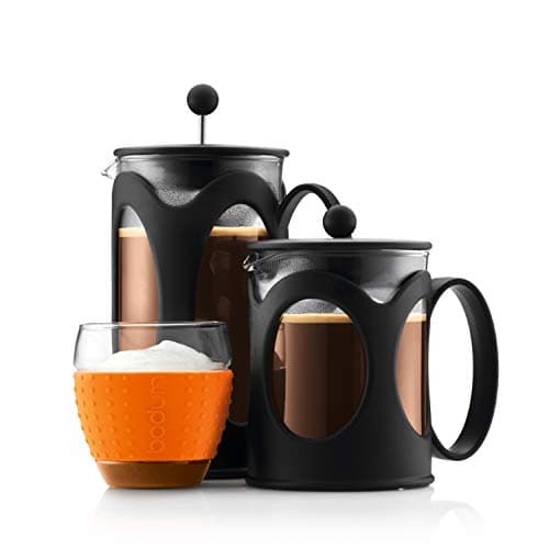 Cafetière à Piston Bodum Kenya - Manuelle - Verre Borosilicate et Inox - Passe au Lave-Vaisselle - Portugal