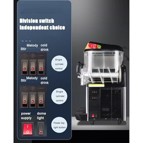 Machine À Granité GLJTUO, Broyeur Électrique Commerciaux Pour Glaces 36L, Idéal Pour Bars Et Parties Étivides