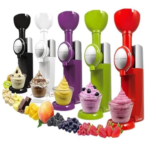 Machine à dessert glacé sorbetière italienne yaourt glacé 500 ML fruité guimauve rouge  
Machine à sorbets sorbetière ma