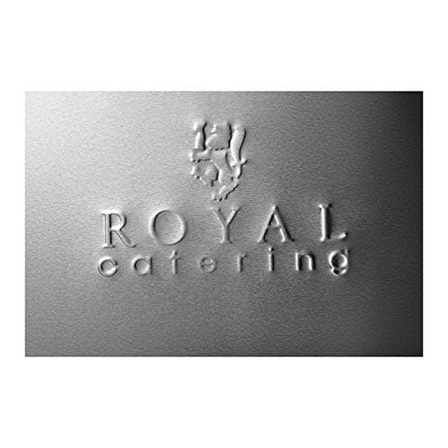 Meuble de rangement inox Royal Catering pour cuisine (200x60x96cm, deux portes coulissantes, 160 kg de charge)