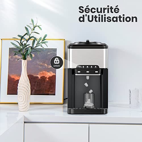 GOPLUS Machine à Glaçons 3 en 1, Fabrique à la Maison, Cuisiniers Professionals