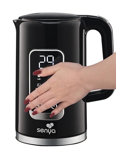 Bouilloire Electrique SENYA 1.7L | Écran Numérique Grand | Programmes de Température Automatiques | Socle Rotatif 360° e