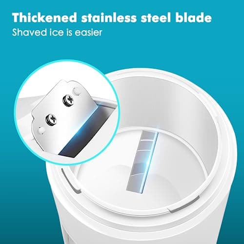 AHOUGER Machine Glace Pilée Portable pour Smoothie Sans BPA, Idéale pour les Familles en Déplacement
