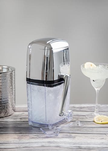 Machine à concasser les glaçons Bar Craft pour cocktails - Avec pelle à glace - Plastique et acier inoxydable - 15,5 x 1