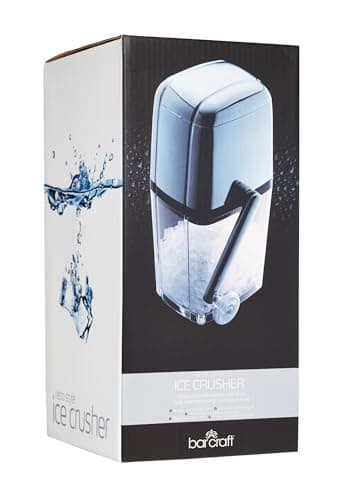 Machine à concasser les glaçons Bar Craft pour cocktails - Avec pelle à glace - Plastique et acier inoxydable - 15,5 x 1