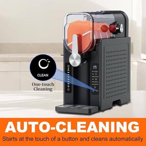 Machine à Glace Italienne Autonettoyante 1,6 L Noir