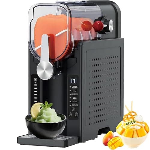 Machine à Granités Professionnelle 6 Programmes Prédéfinis pour Margaritas & Frappés - Sans Glaçons, Écran LED, Réservat