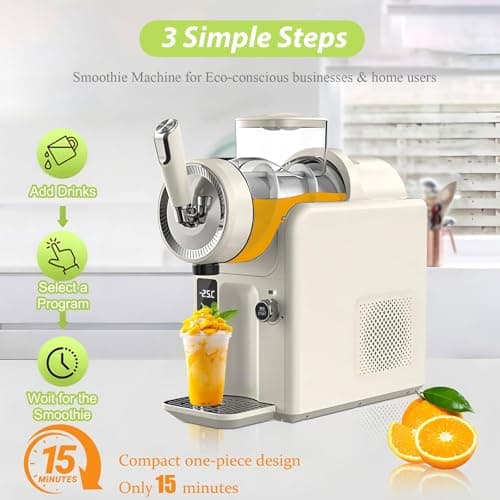 Machine à granité Black pour la maison, sans glace, autonettoyante, 5 en 1, 1,8 L avec refroidissement rapide et rotatio