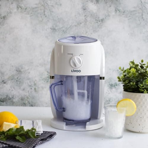 Livoo - Appareil 2 en 1 granités et glace pilée DOM430 pour maison - Blanc
