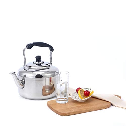 Sharplace Bouilloire 4L en Acier Inoxydable Poignée Dessus, Bouilloire Multifonction pour Eau Chaude, Thé, Café, Lait, G