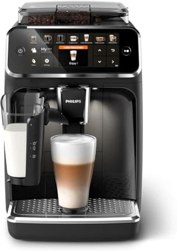 Machine à café Philips automatique serie 5400 - Système lait LatteGo & design ergonomique, pour la maison & cuisine, noi