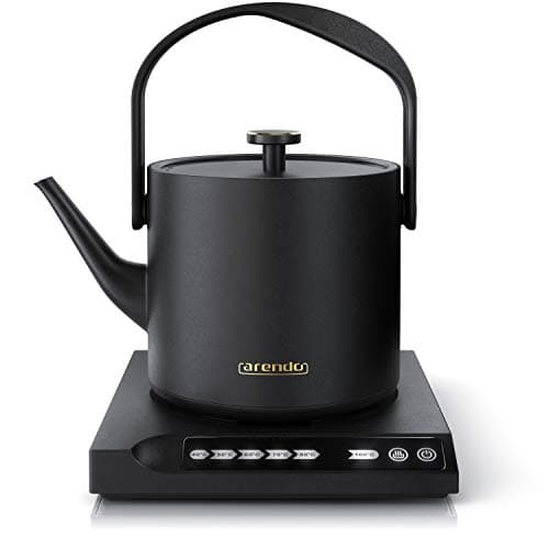 Bouilloire électrique Mizu 0,5 L - Glisser libre 360° - 7 températures - Acier inoxydable - Sécurité surchauffe - Sans B