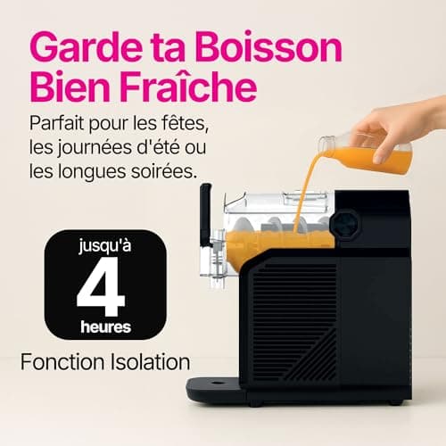 Machine à Granita 7-en-1 | 7 Programmes Prédéfinis | 2L | Granitas, Cocktails, Frappés, Milkshakes | SLFR1BK