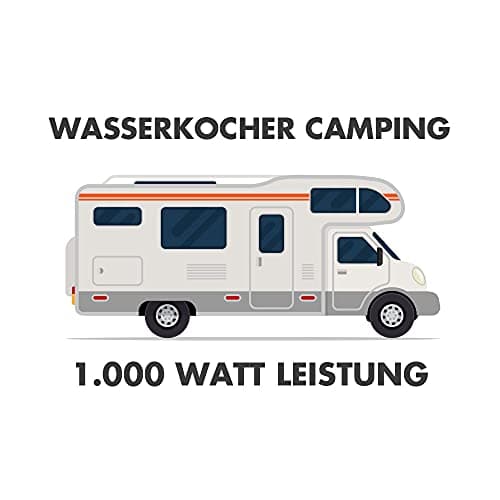 GASTROBACK 42445 Bouilloire de camping design, 1 l acier inoxydable indicateur de niveau, fonction maintien au chaud, 10
